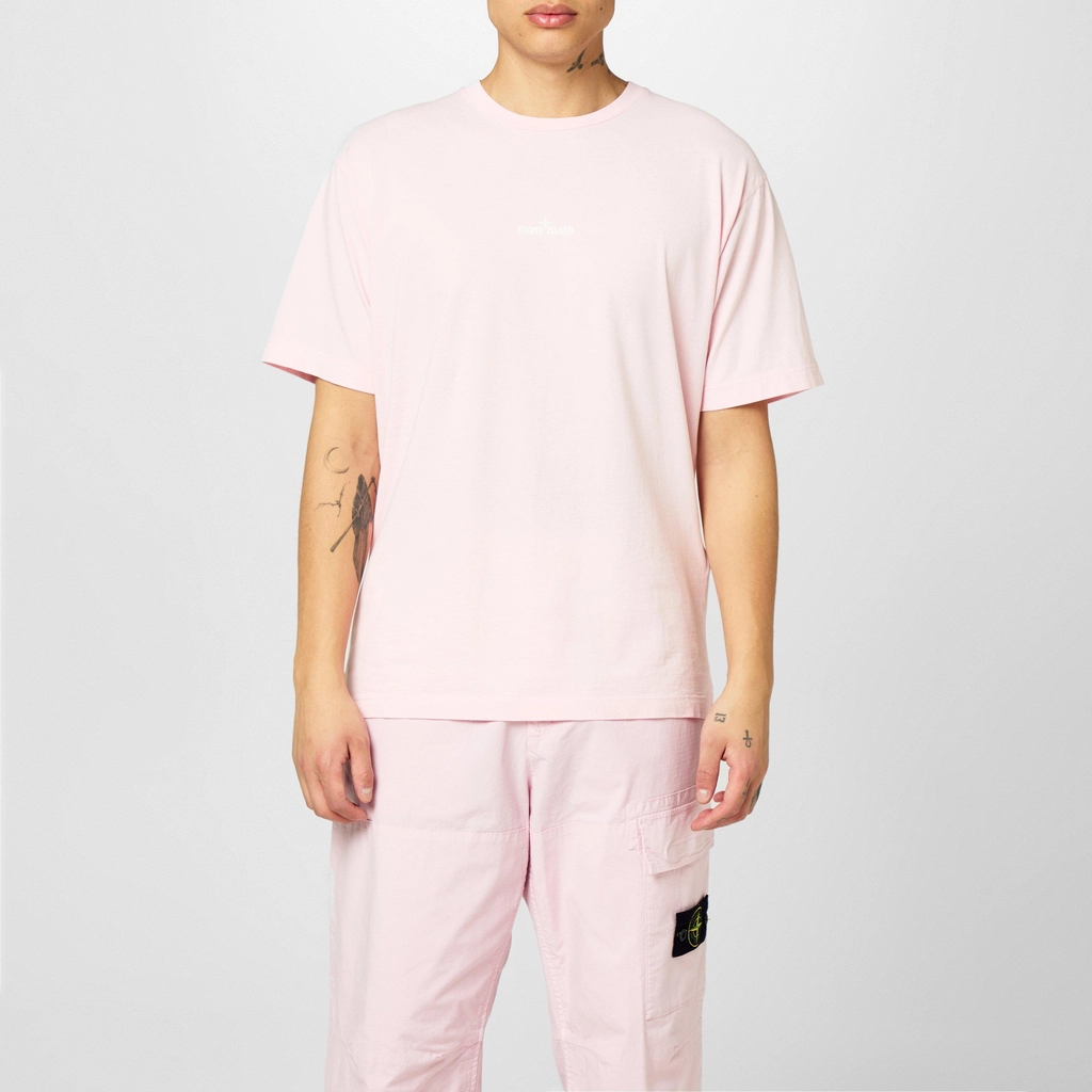 Stone Island Paint 1 Short Sleeved T Shirt - Rosa V0080